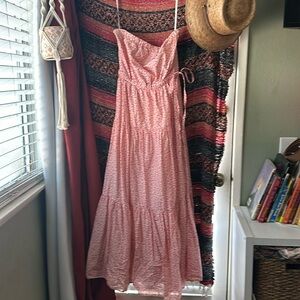 Gorgeous floral strapless maxi dress